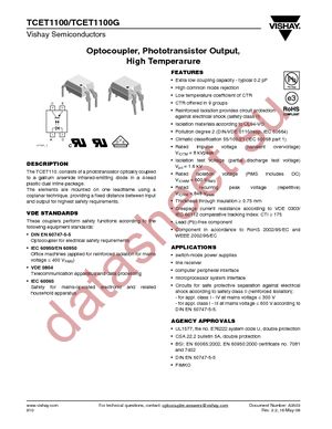 TCET1100 datasheet  